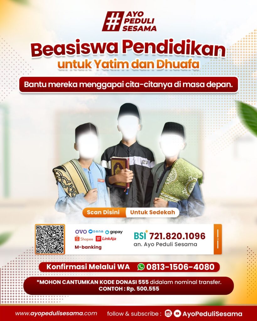 Ayo Bantu Wujudkan Harapan Pendidikan Santri